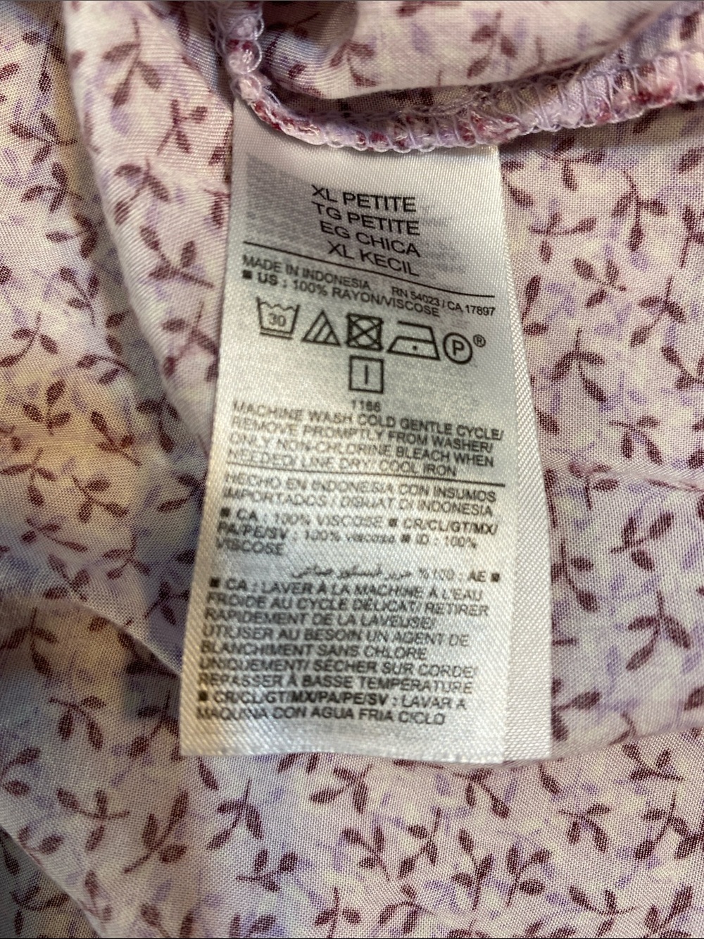 Old Navy Lavender Floral Slip Dress - Picture 6 of 6